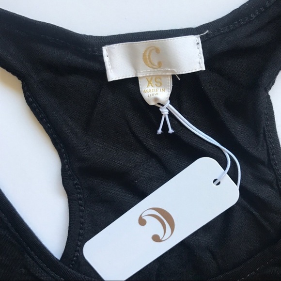 🍰Deep in the Heart" black & sliver graphic top XS - Picture 3 of 7